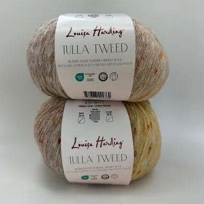 Lot of 2 Louisa Harding Tulla Tweed Yarn Skeins Color 115 Rowan Wool Blend 100g