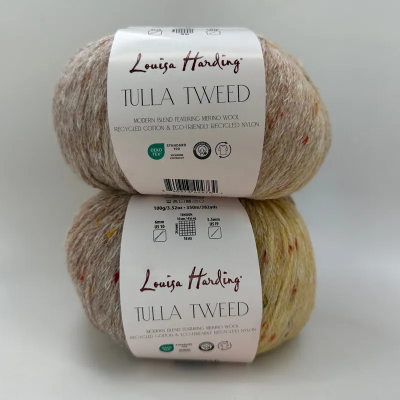 Lot of 2 Louisa Harding Tulla Tweed Yarn Skeins Color 115 Rowan Wool Blend 100g