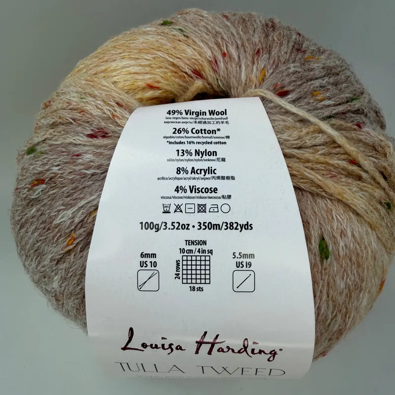 Lot of 2 Louisa Harding Tulla Tweed Yarn Skeins Color 115 Rowan Wool Blend 100g