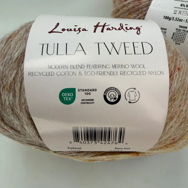 Lot of 2 Louisa Harding Tulla Tweed Yarn Skeins Color 115 Rowan Wool Blend 100g