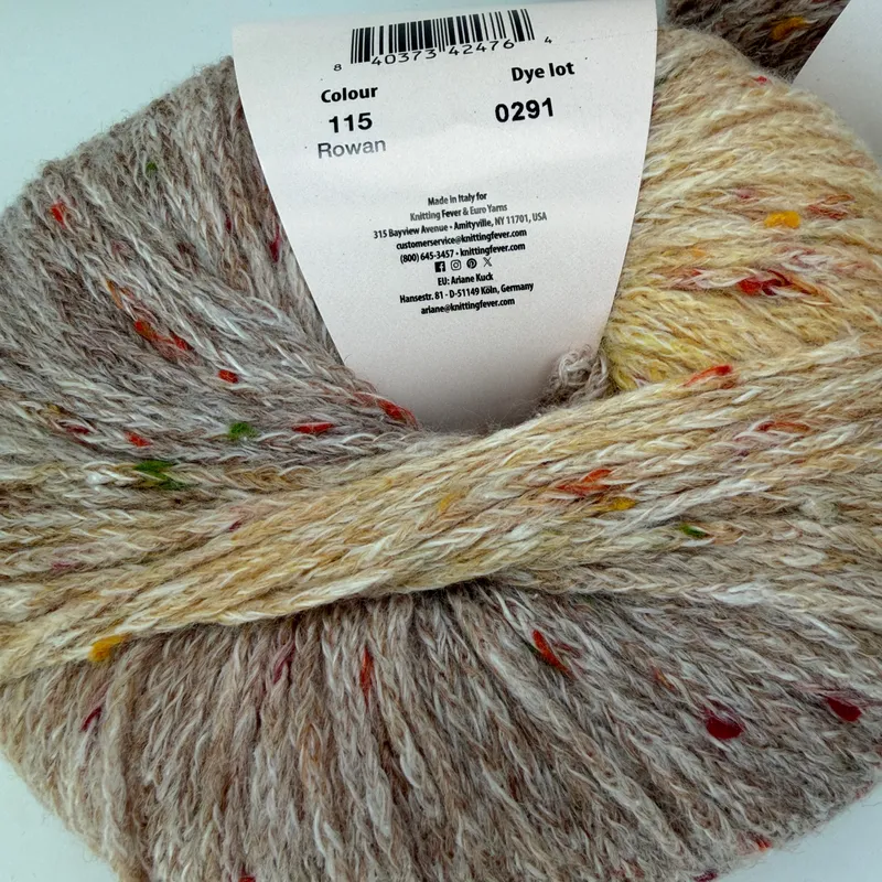 Lot of 2 Louisa Harding Tulla Tweed Yarn Skeins Color 115 Rowan Wool Blend 100g