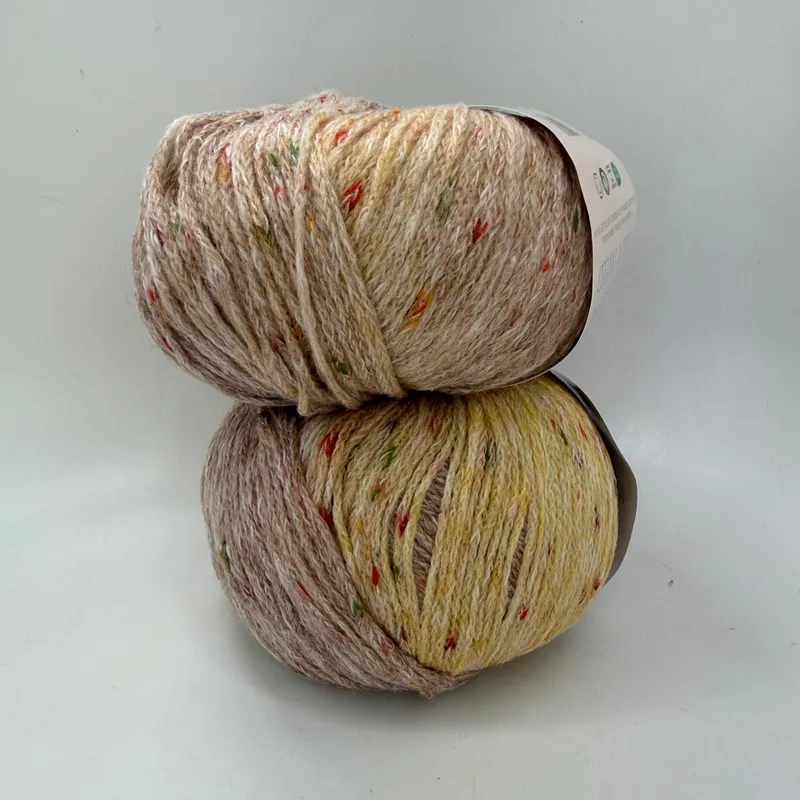 Lot of 2 Louisa Harding Tulla Tweed Yarn Skeins Color 115 Rowan Wool Blend 100g