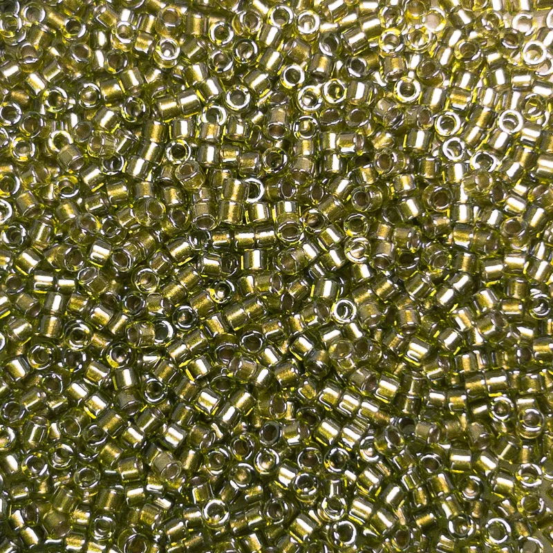Miyuki Delica 11/0 Sparkling Lt.Yellow Lined Chrtrs DB908 7.2g Tube
