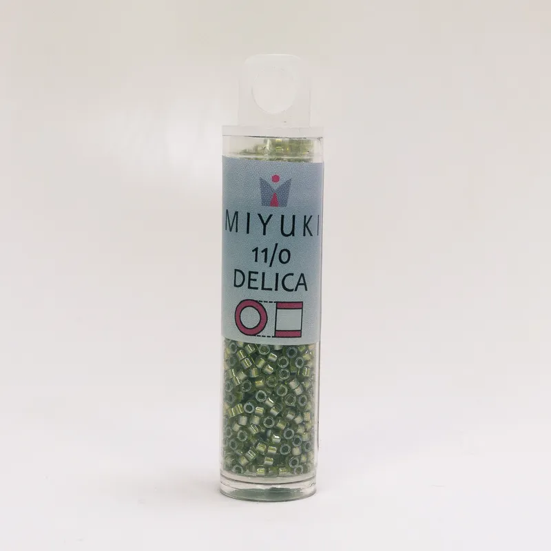 Miyuki Delica 11/0 Sparkling Lt.Yellow Lined Chrtrs DB908 7.2g Tube