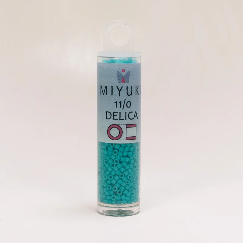 Miyuki Delica 11/0 Green Turquoise Matte Opaque Collection DB793, DB763, DB754