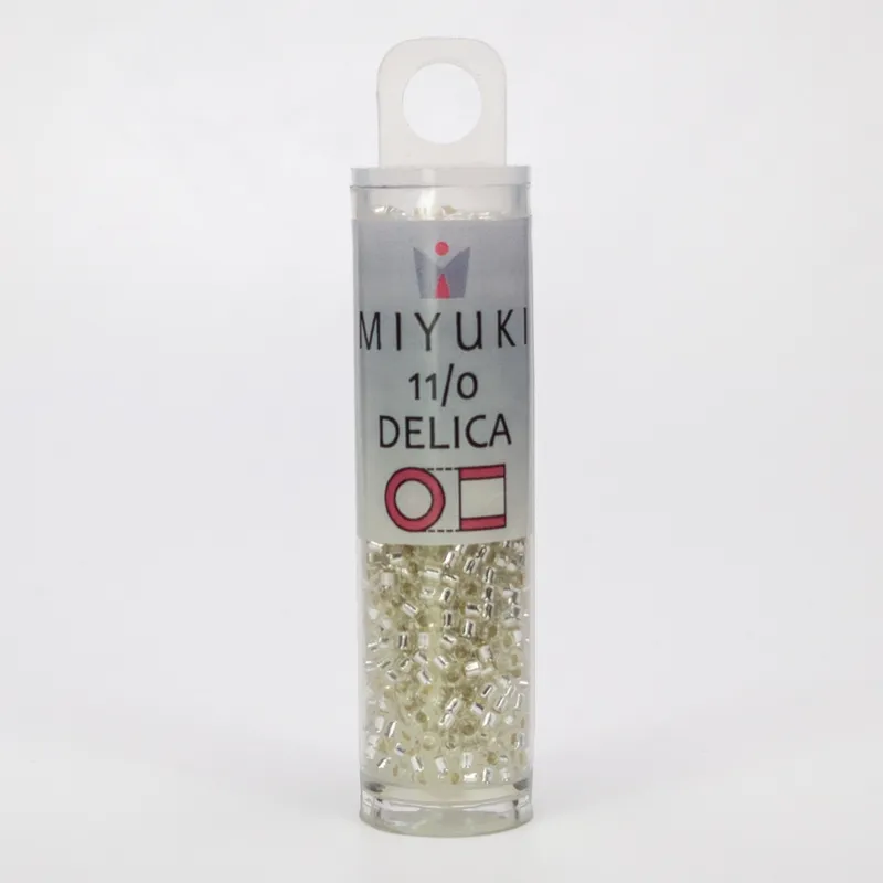 Miyuki Delica 11/0 Silver Lined Crystal DB041 7.2g Tube