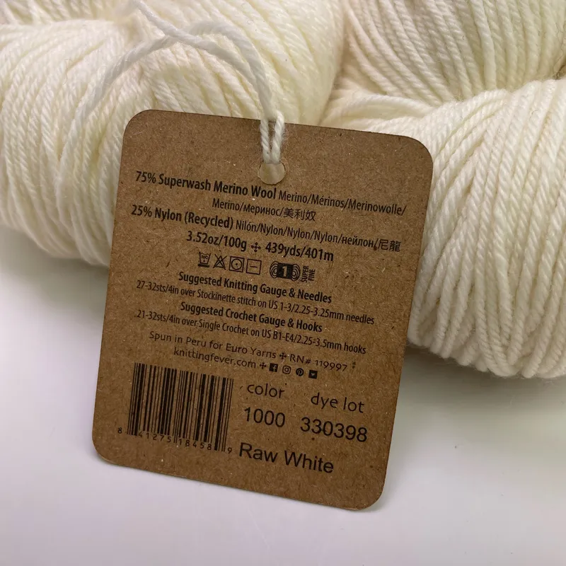 Lot of 2 Araucania Huasco Sock Kettle Dyes Yarn 1000 Raw White Matching Dye Lot