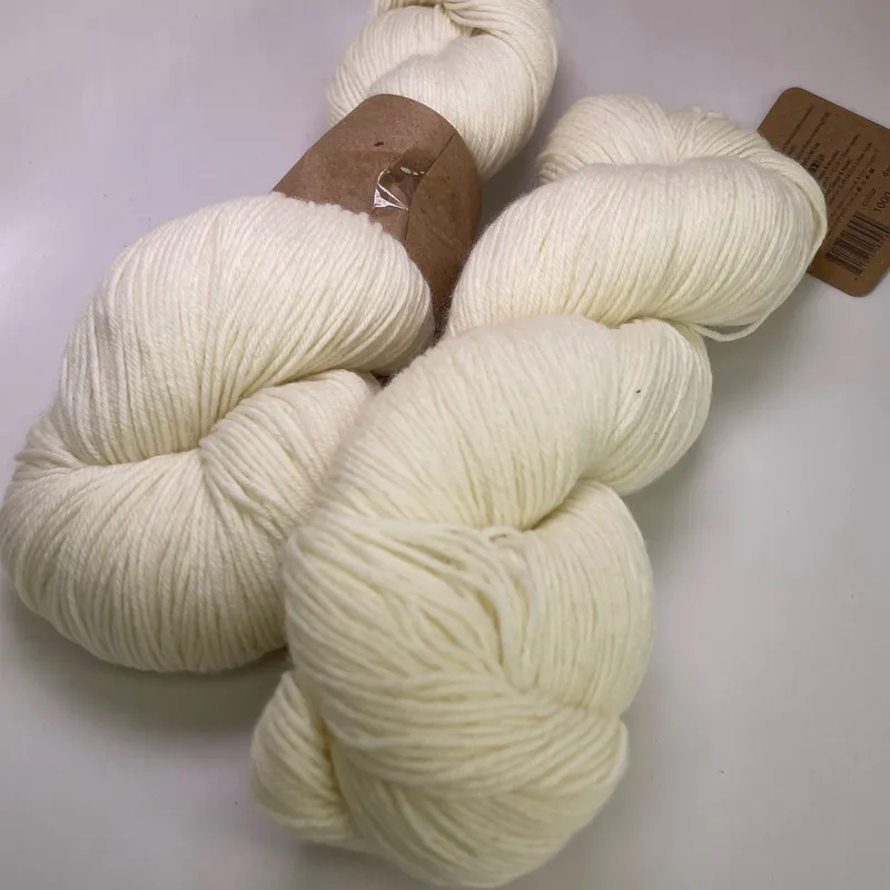 Lot of 2 Araucania Huasco Sock Kettle Dyes Yarn 1000 Raw White Matching Dye Lot