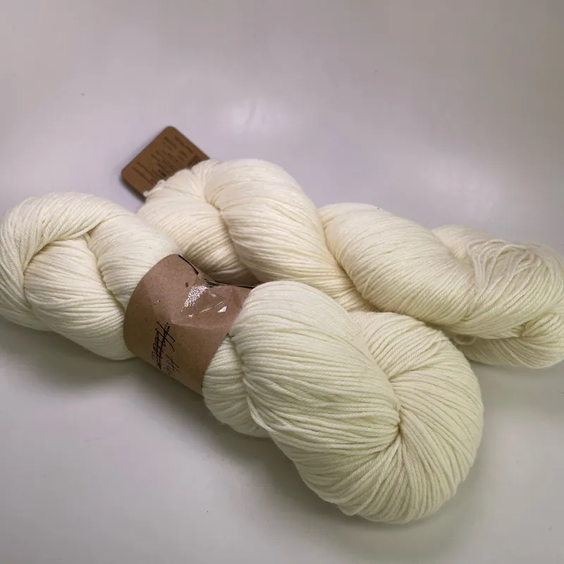Lot of 2 Araucania Huasco Sock Kettle Dyes Yarn 1000 Raw White Matching Dye Lot