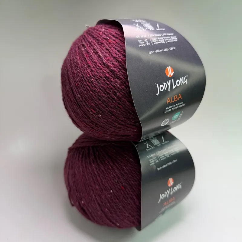 Lot of 2 Jody Long Alba Luxury Tweed Yarn - Color #12 Kilt - 200g Total