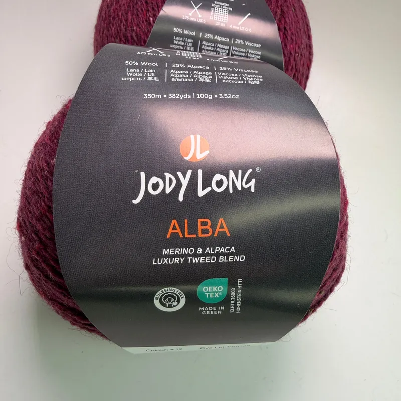 Lot of 2 Jody Long Alba Luxury Tweed Yarn - Color #12 Kilt - 200g Total