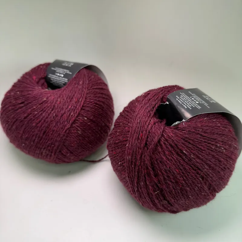 Lot of 2 Jody Long Alba Luxury Tweed Yarn - Color #12 Kilt - 200g Total