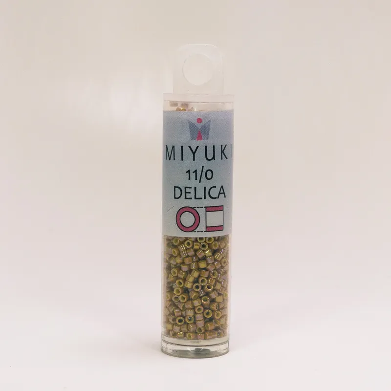 Miyuki Delica 11/0 Glazed Opaque Pistachio DB2272 7.2g Tube