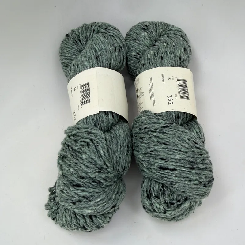 Queensland Collection Kathmandu Aran 100 Yarn Color 18 Seaweed Lot of 2 Skeins
