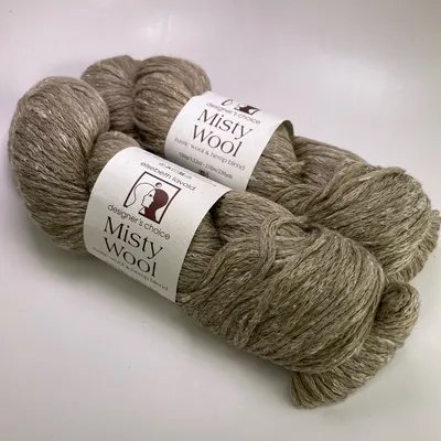 Elsebeth Lavold Misty Wool Yarn Color 16 Unbleached - Lot of 2 Hanks Dye Lot 65