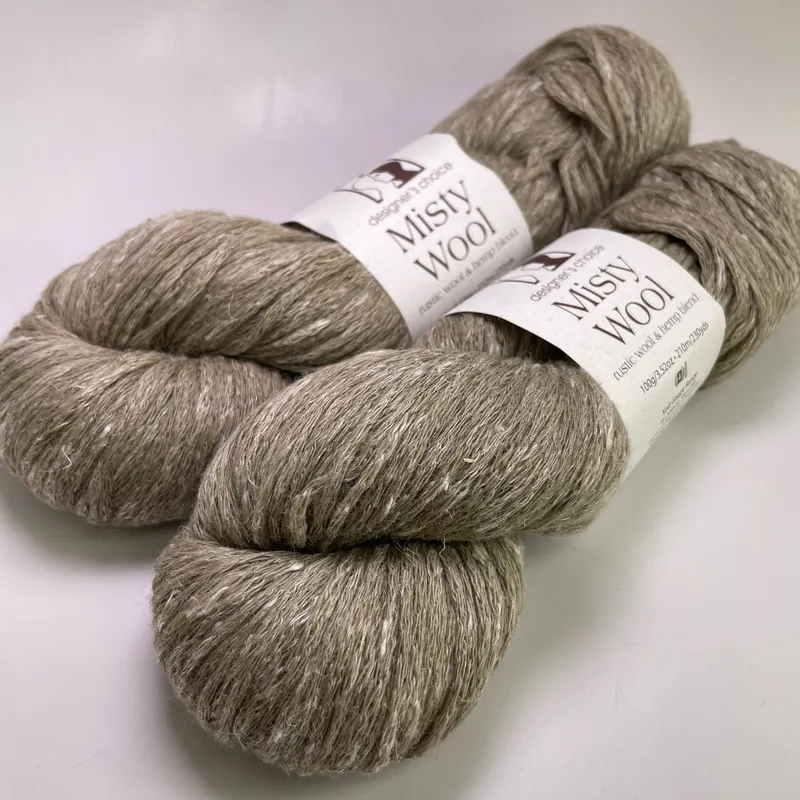 Elsebeth Lavold Misty Wool Yarn Color 16 Unbleached - Lot of 2 Hanks Dye Lot 65