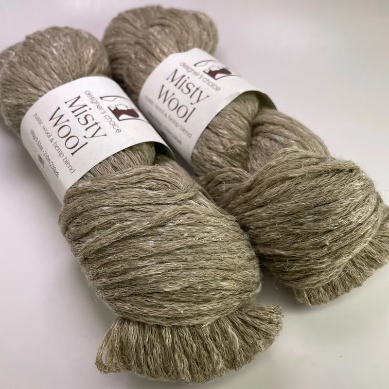 Elsebeth Lavold Misty Wool Yarn Color 16 Unbleached - Lot of 2 Hanks Dye Lot 65