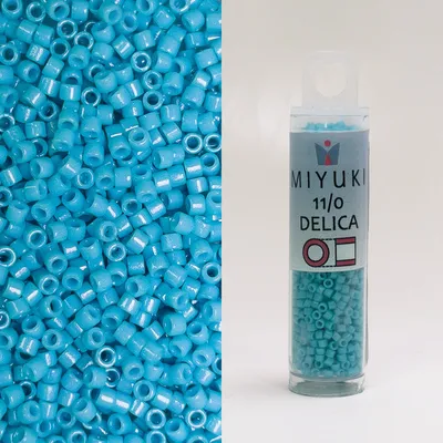 Miyuki Delica 11/0 Duracoat Opaque Nile Blue DB2128 7.2g Tube