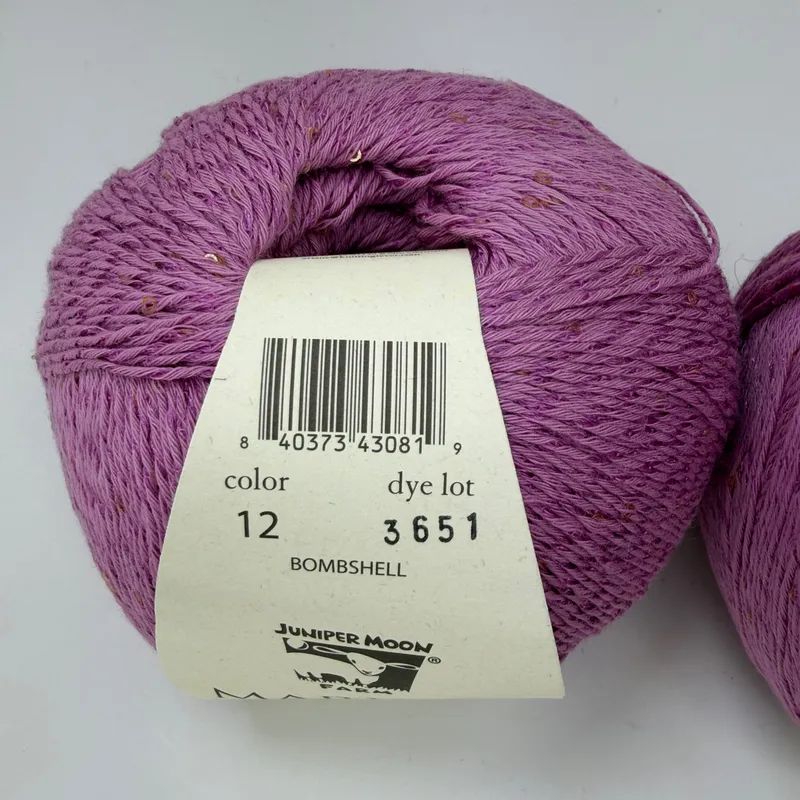 Lot of 2 Juniper Moon Farm Marilyn Yarn Color 12 Bombshell Organic Cotton Blend