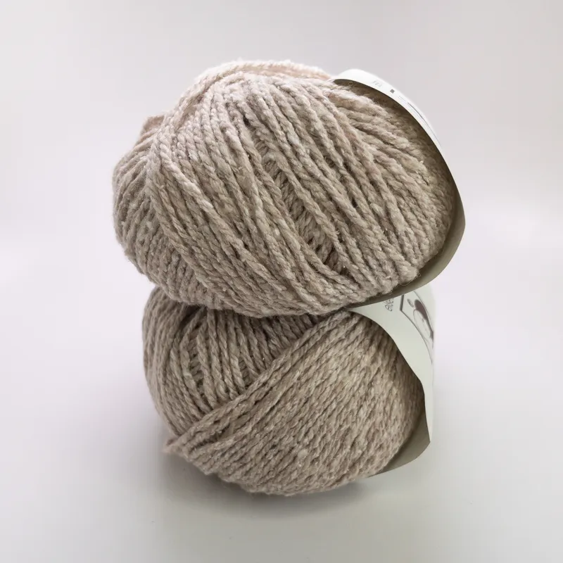 Elsebeth Lavold Silky Wool Aran Yarn Lot of 2 - Sandcastle 1020, Matched Dye Lot
