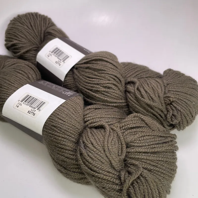 Ella Rae Cozy Alpaca Yarn Lot of 2 Hanks Color 14 Dark Taupe Worsted 200g Total