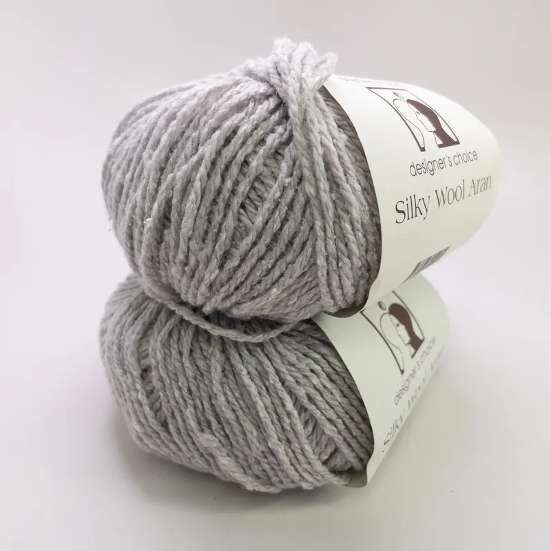 Elsebeth Lavold Silky Wool Aran Yarn Lot of 2 Cornerstone 1017 Matched Dye Lot