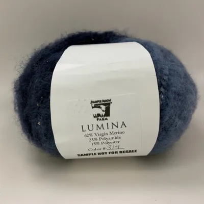 Juniper Moon Farm Lumina Yarn Skein Color #314 Merino Wool Blend with Sequins