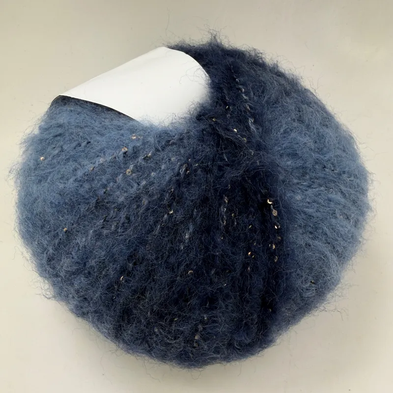 Juniper Moon Farm Lumina Yarn Skein Color #314 Merino Wool Blend with Sequins