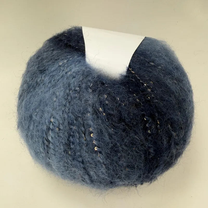 Juniper Moon Farm Lumina Yarn Skein Color #314 Merino Wool Blend with Sequins
