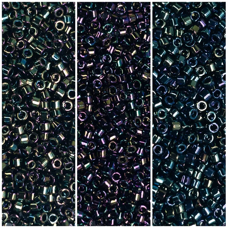 Miyuki Delica 11/0 Blue Iris Collection DB003, DB004, DB002
