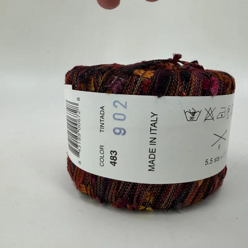 Filati FF Bora Bora Novelty Knitting Yarn 100% Nylon 25g Color 483 Italy