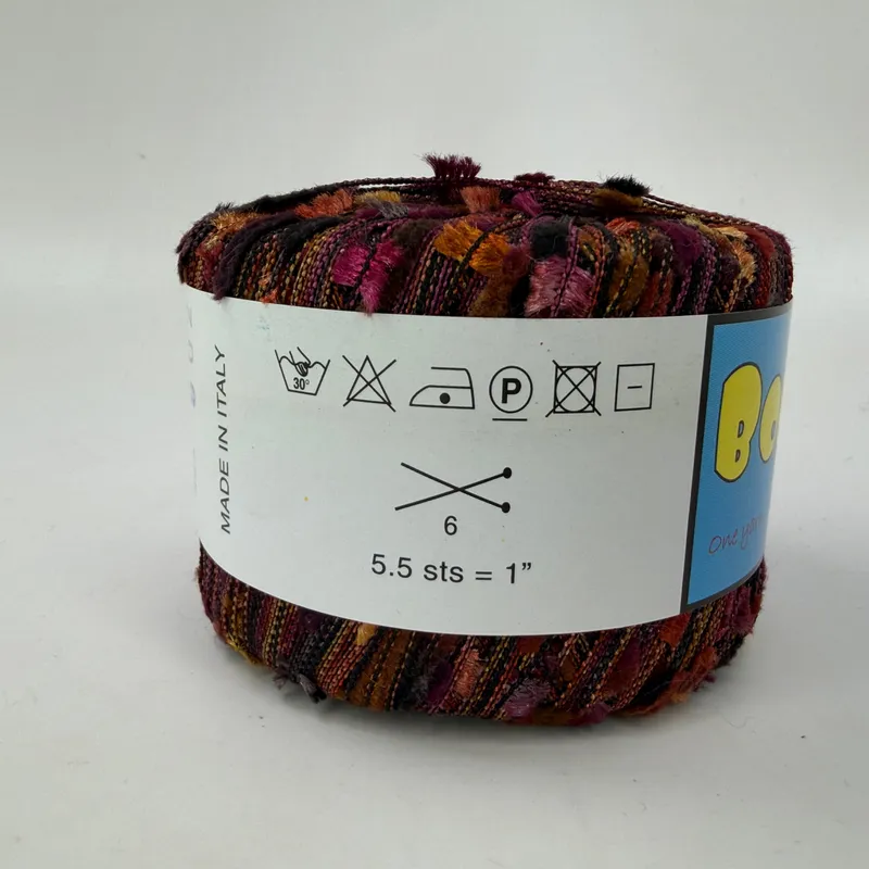 Filati FF Bora Bora Novelty Knitting Yarn 100% Nylon 25g Color 483 Italy