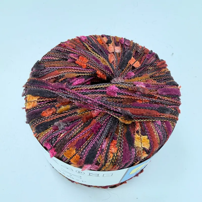 Filati FF Bora Bora Novelty Knitting Yarn 100% Nylon 25g Color 483 Italy