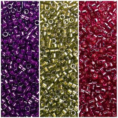 Miyuki Delica 11/0 Berry Patch Collection DB281 DB908 DB1341 3 Tubes
