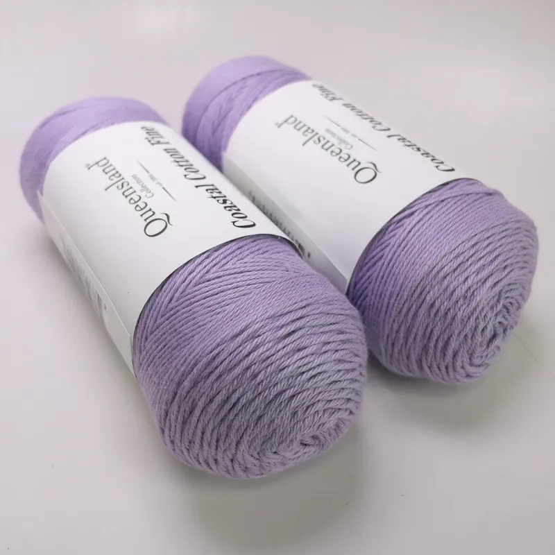 Queensland Collection Coastal Cotton Fine Yarn - Wisteria 2018 - Lot of 2 Match