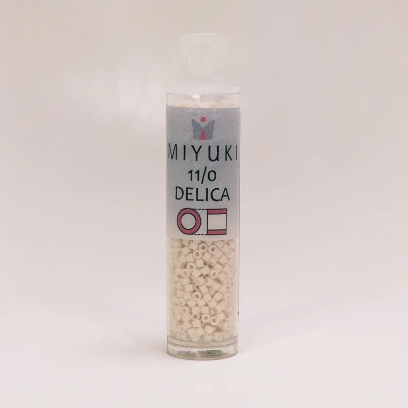 Miyuki Delica 11/0 OP Bisque White DB1490 7.2g Tube