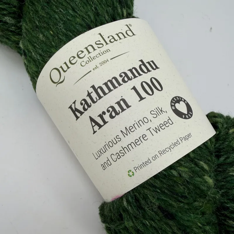 Queensland Collection Kathmandu Aran 100 Yarn Color 08 Hunter Green 100g Skein