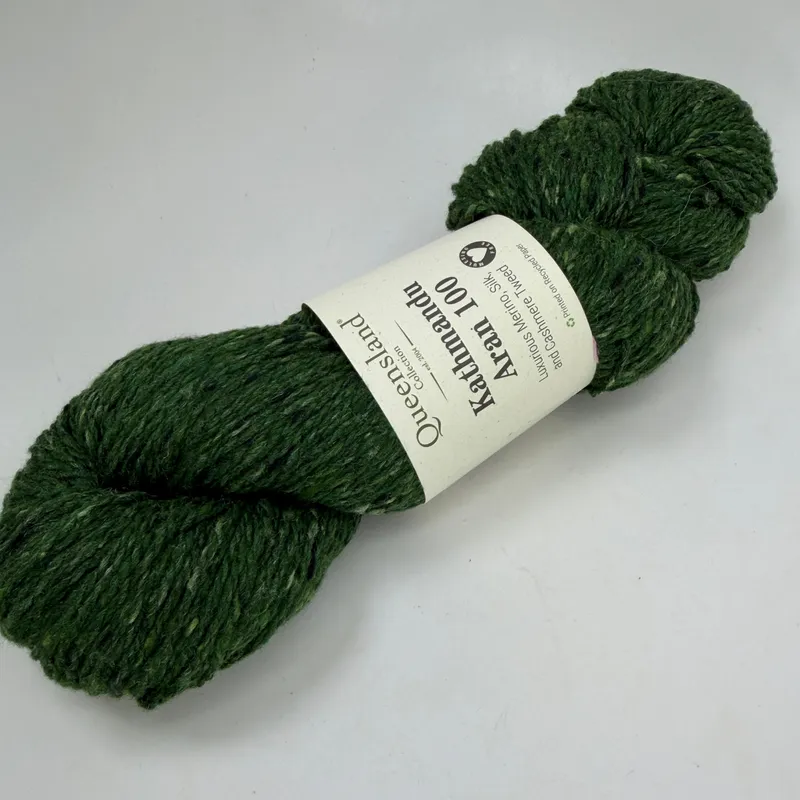 Queensland Collection Kathmandu Aran 100 Yarn Color 08 Hunter Green 100g Skein