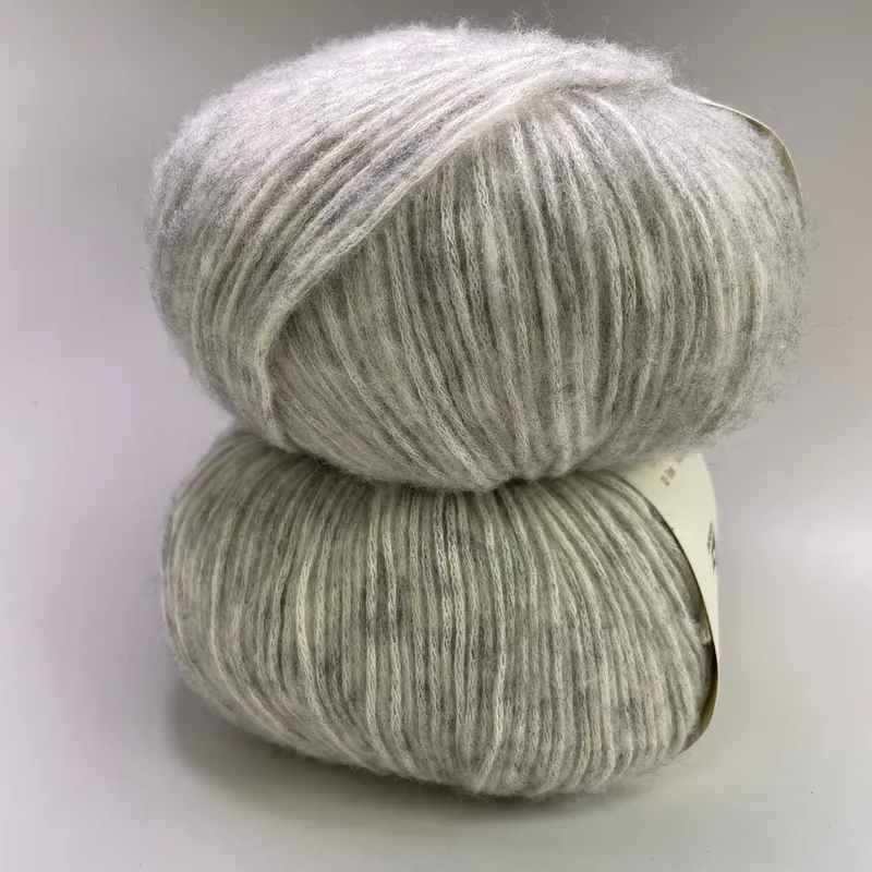 Lot of 2 Juniper Moon Farm Cotton + Merino Yarn Color 03 Dove 200g Total