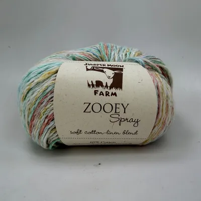 Juniper Moon Farm Zooey Spray Yarn 100g Color 307 Pacific Sunset Cotton Linen