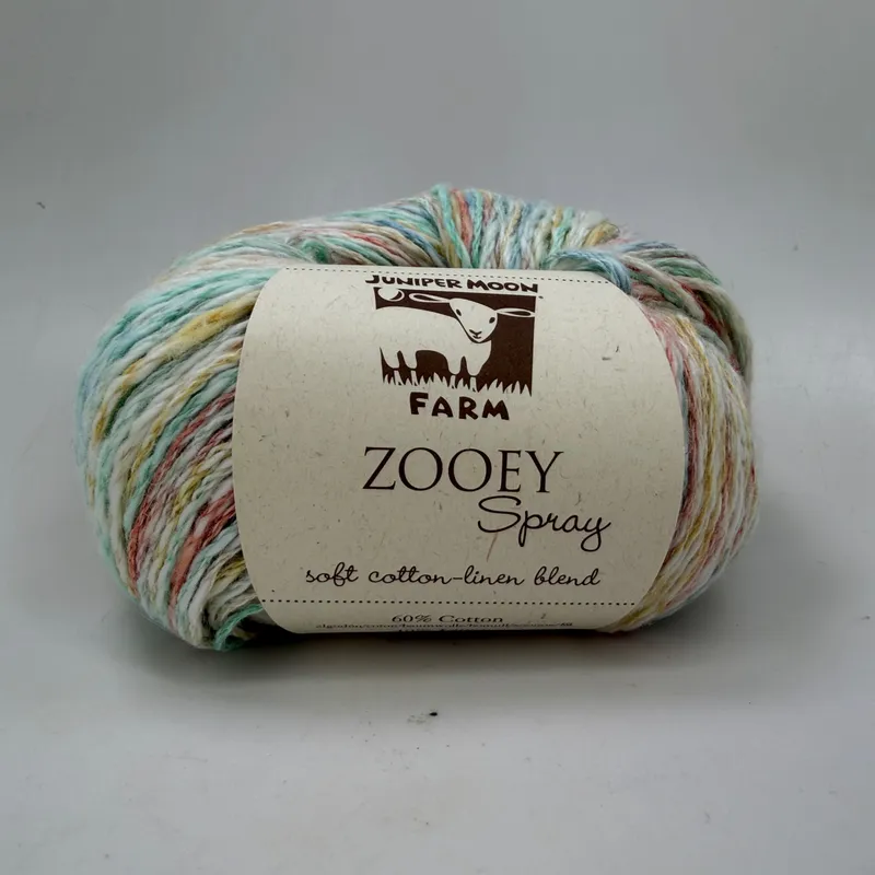 Juniper Moon Farm Zooey Spray Yarn 100g Color 307 Pacific Sunset Cotton Linen