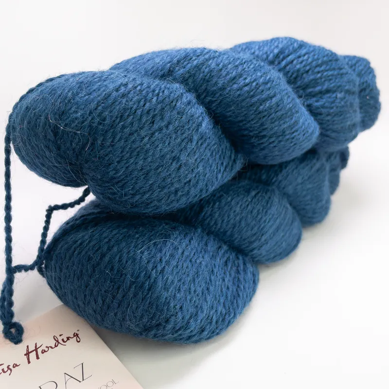 Louisa Harding Caraz Yarn Lot of 2 Hanks - Blue Col 10 - Alpaca Wool Blend