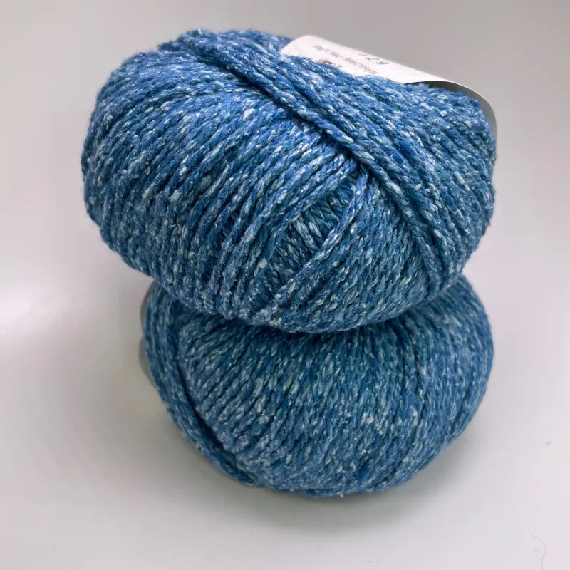 Elsebeth Lavold Silky Wool Aran Yarn Lot of 2 - Color 1033 Capri Blue Dye Lot 29