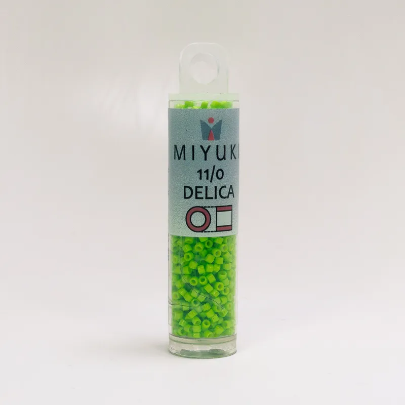 Miyuki Delica 11/0 Duracoat Opaque Kiwi DB2121 7.2g Tube