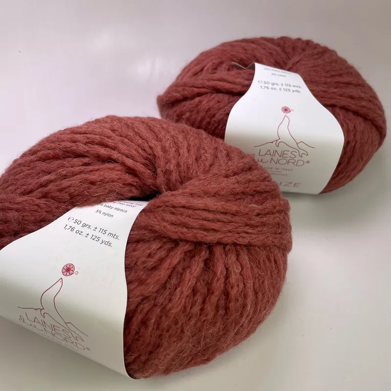 Laines du Nord Firenze Luxury Line Yarn Color 407 - Lot of 2 Skeins - Dye Lot