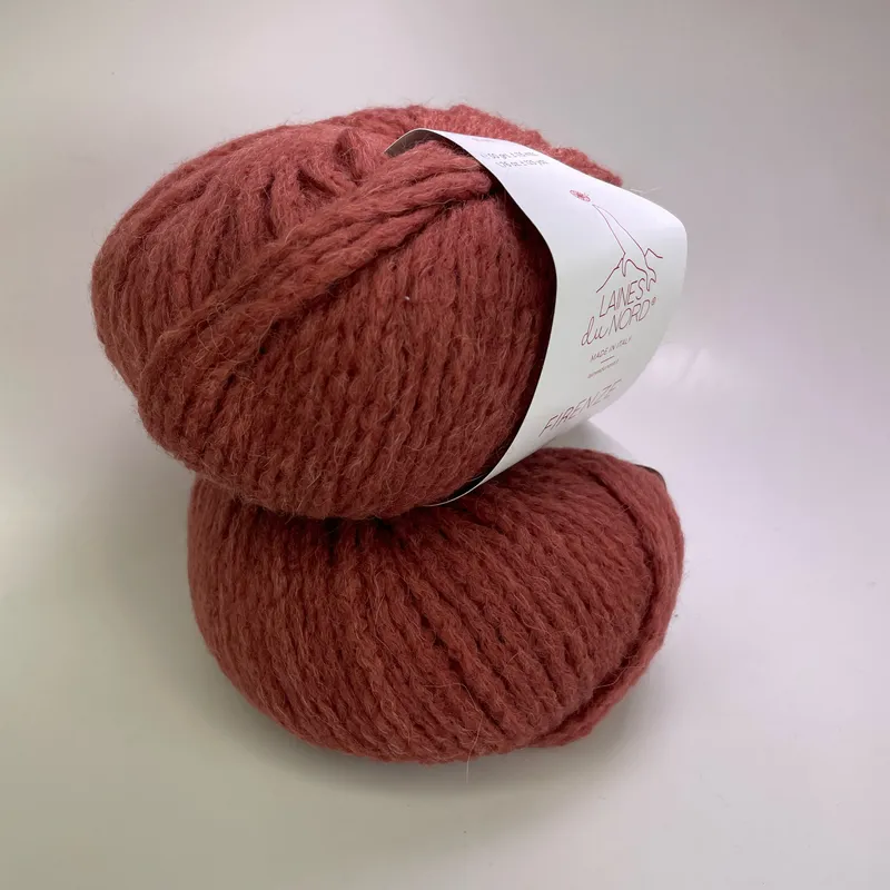 Laines du Nord Firenze Luxury Line Yarn Color 407 - Lot of 2 Skeins - Dye Lot