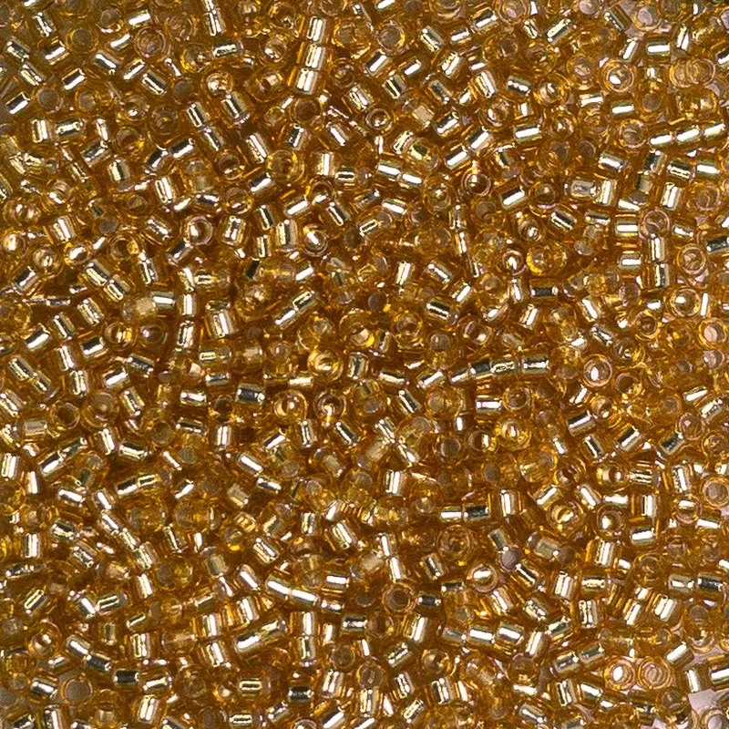 Miyuki Delica 11/0 Silver Lined Gold DB042 7.2g Tube