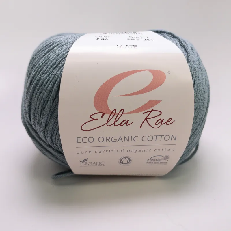 Ella Rae & Jody Long Cotton Yarn Lot (2 Balls) Eco Organic & My Little Sunshine