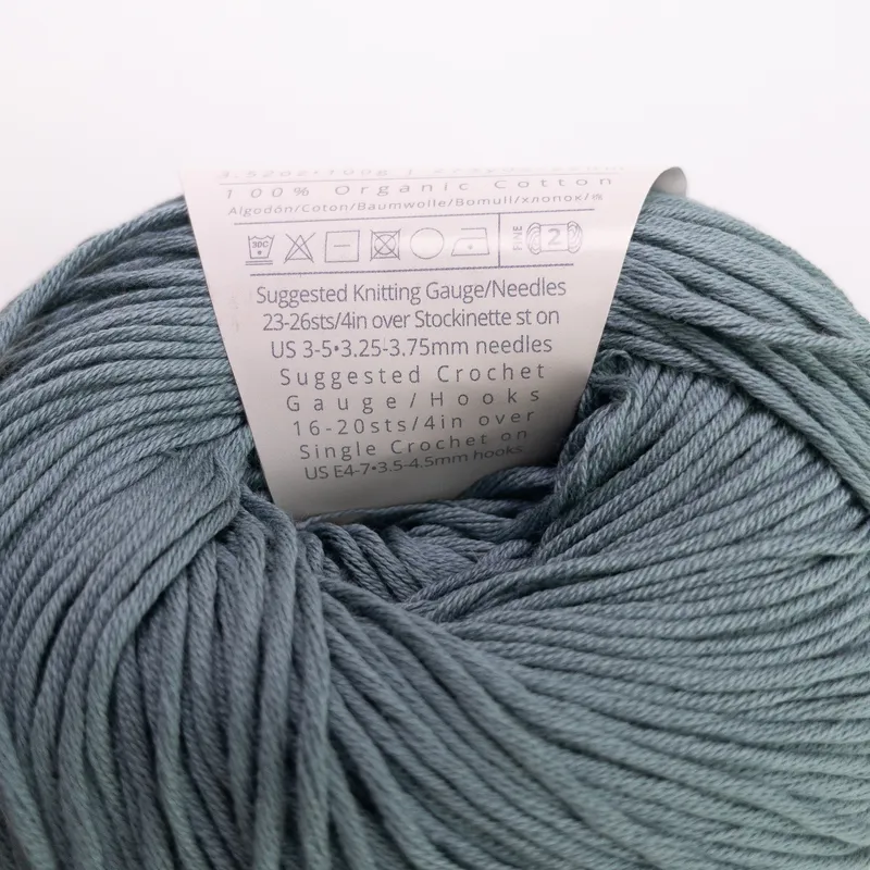 Ella Rae & Jody Long Cotton Yarn Lot (2 Balls) Eco Organic & My Little Sunshine