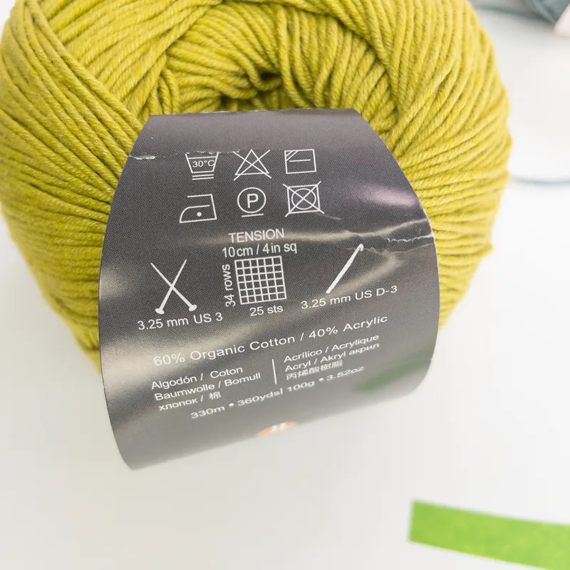 Ella Rae & Jody Long Cotton Yarn Lot (2 Balls) Eco Organic & My Little Sunshine
